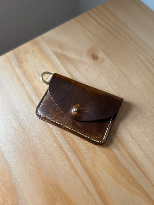 Agnes Mini Card Wallet, Chocolate Brown