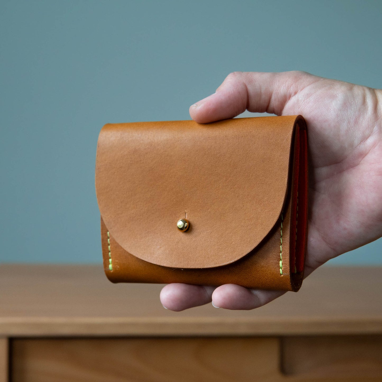 Juno Wallet, Caramel Tan