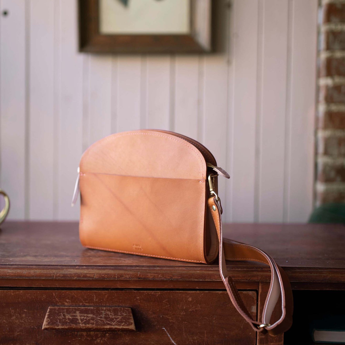 Georgia Crossbody, Caramel Tan