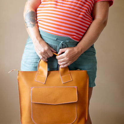 Oni Backpack in Caramel Tan