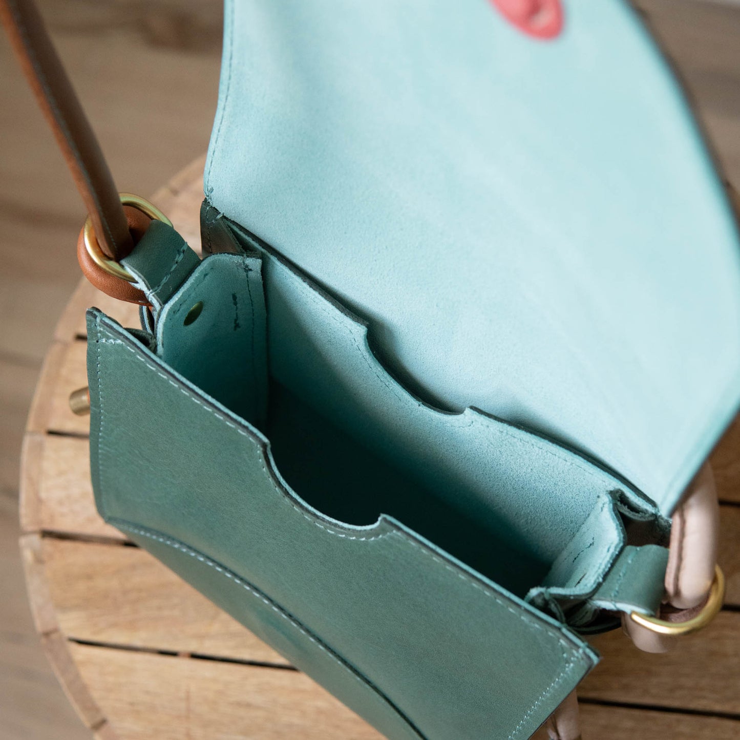 Helga Crossbody in Juniper Green