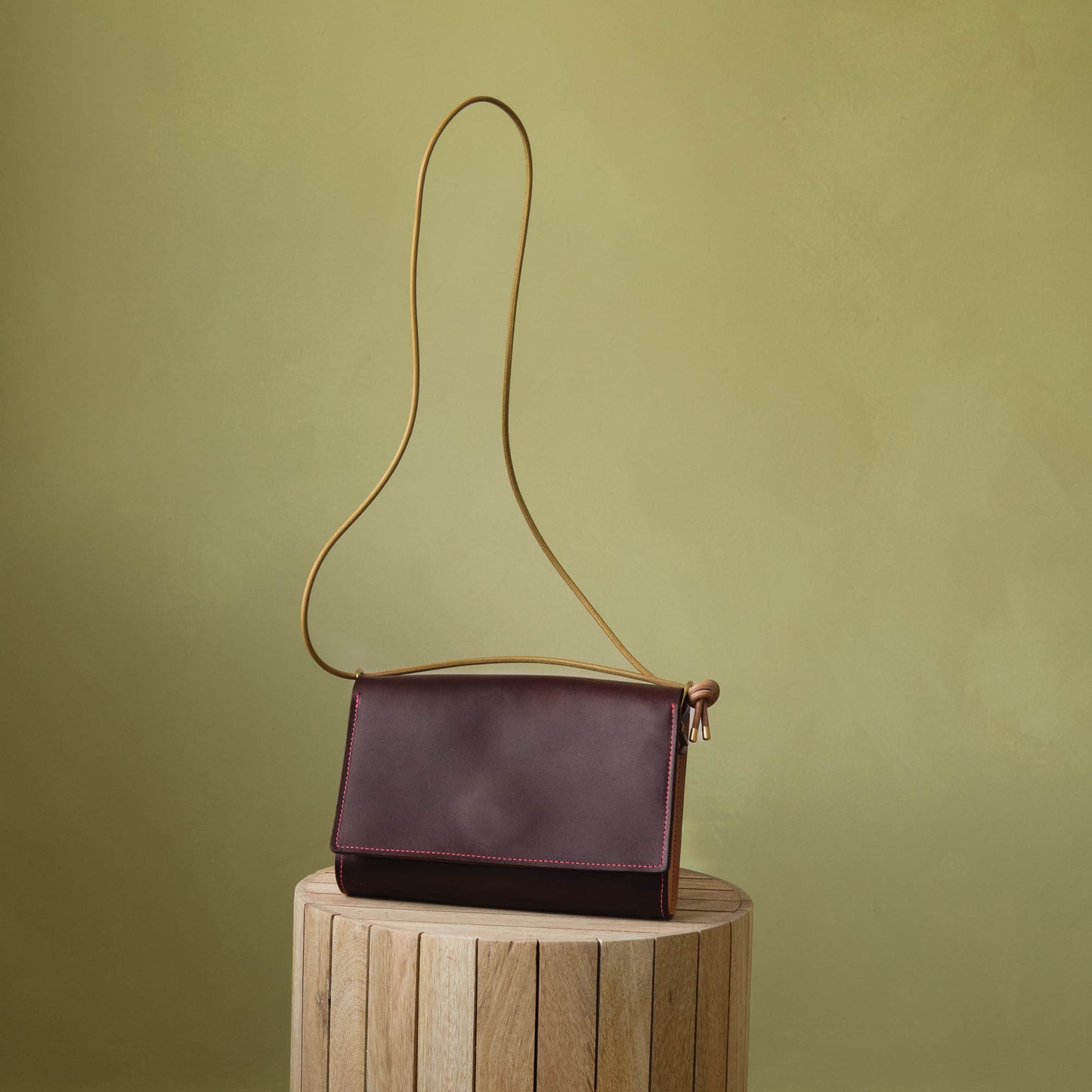 Adelaide Crossbody in Black Cherry