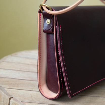 Adelaide Crossbody in Black Cherry