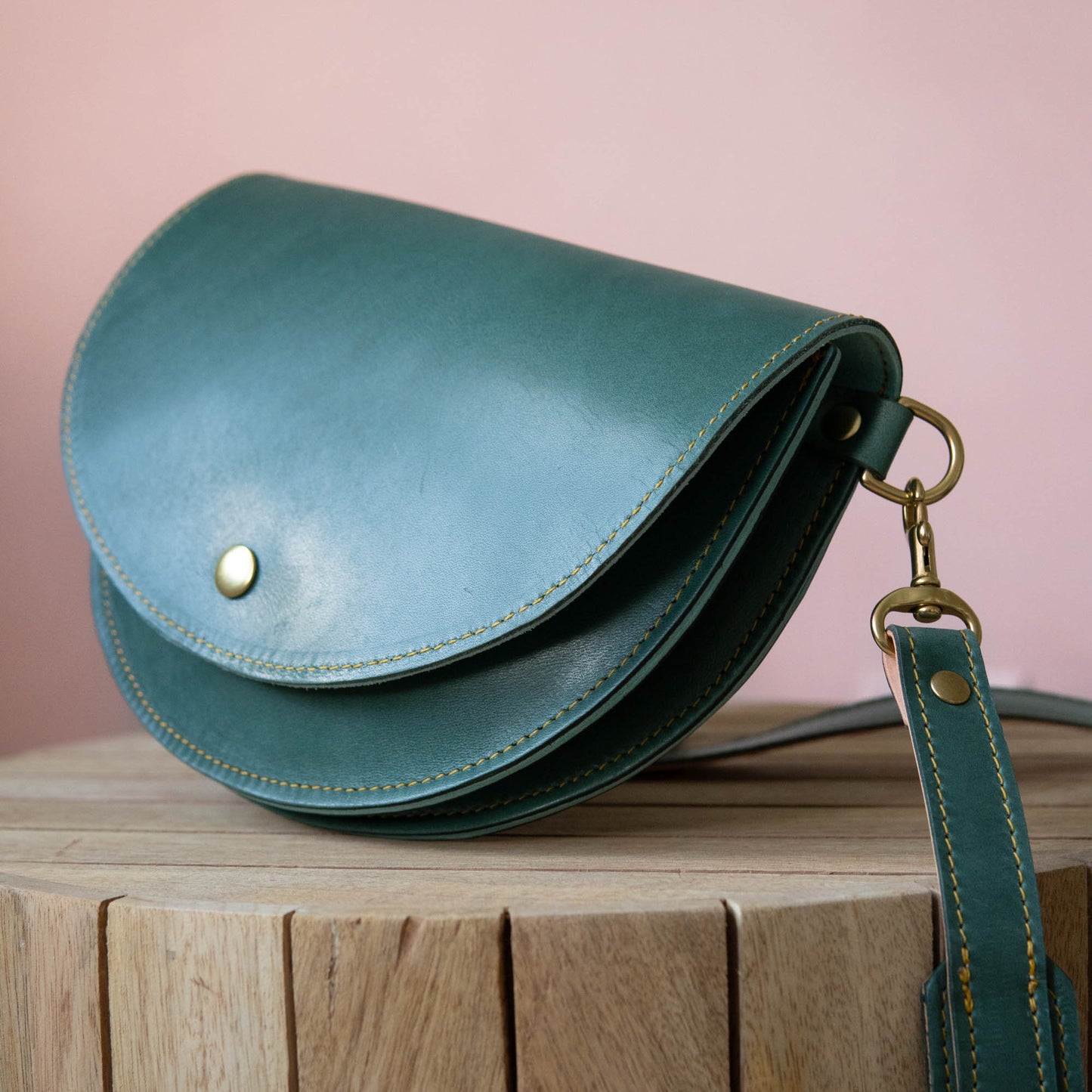 Eloise Crossbody in Juniper Green