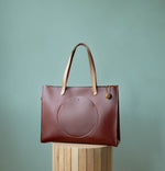 Load image into Gallery viewer, Lola Box Tote in Chestnut
