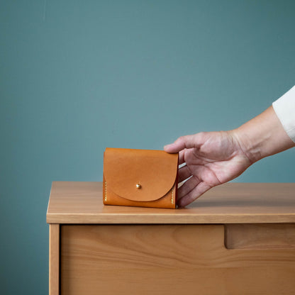 Juno Wallet, Caramel Tan