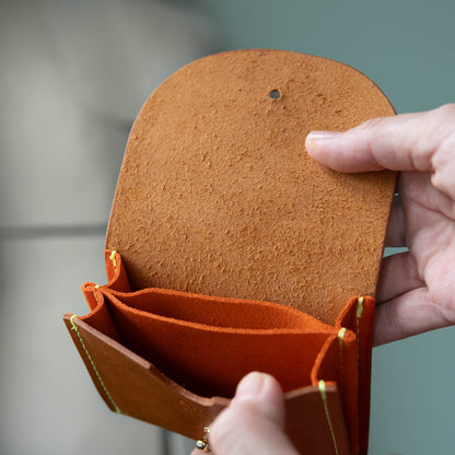 Juno Wallet, Caramel Tan