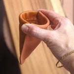 Load image into Gallery viewer, Pebble Pinch Pouch in Tan + Peach
