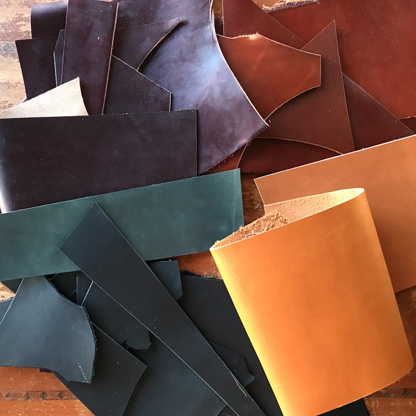 Project Scraps - Oil Tanned Leathers