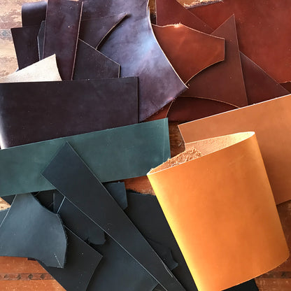 Project Scraps - Oil Tanned Leathers